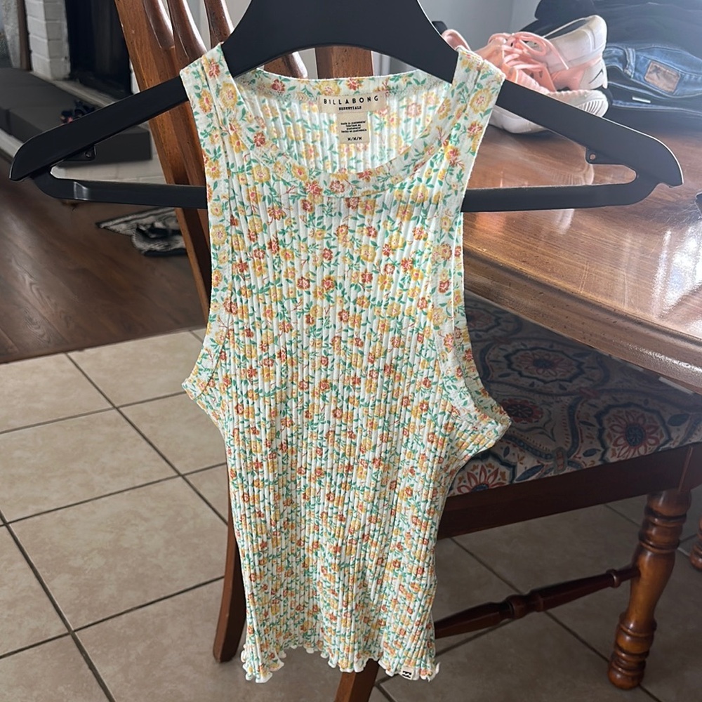 Billabong Floral Ribbed Tank